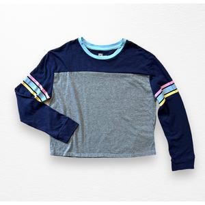 NEW Epic Threads Varsity Stripe Color Block Tee, Size 14/16
